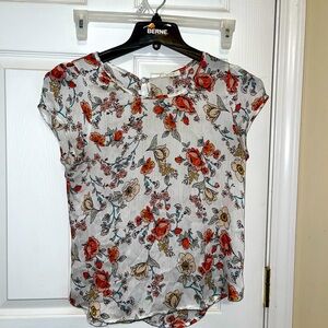 Love J floral print blouse size small
